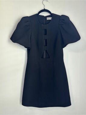 Rebecca Vallence Size 6 Aubree Mini Dress (no flowers) Puff Sleeve